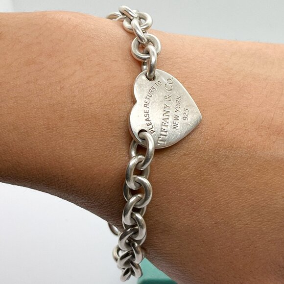 Tiffany & Co. Return to Tiffany Heart Sterling Silver Bracelet – 7.5" – Authenti - Picture 9 of 9